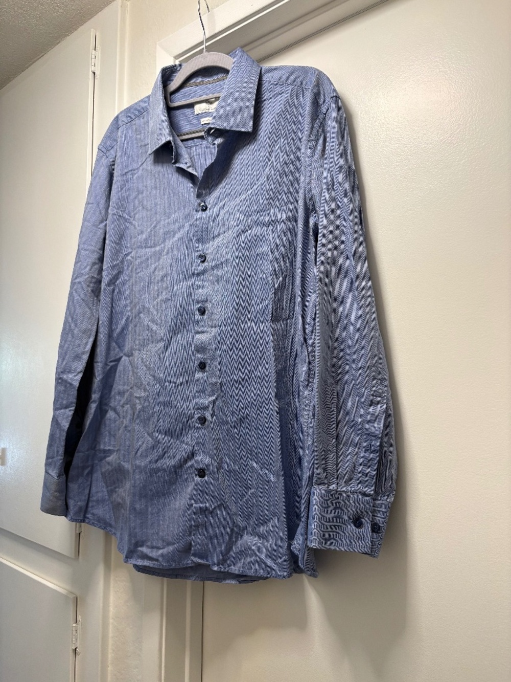 Christian Lacroix button down shirt - blue - size XL